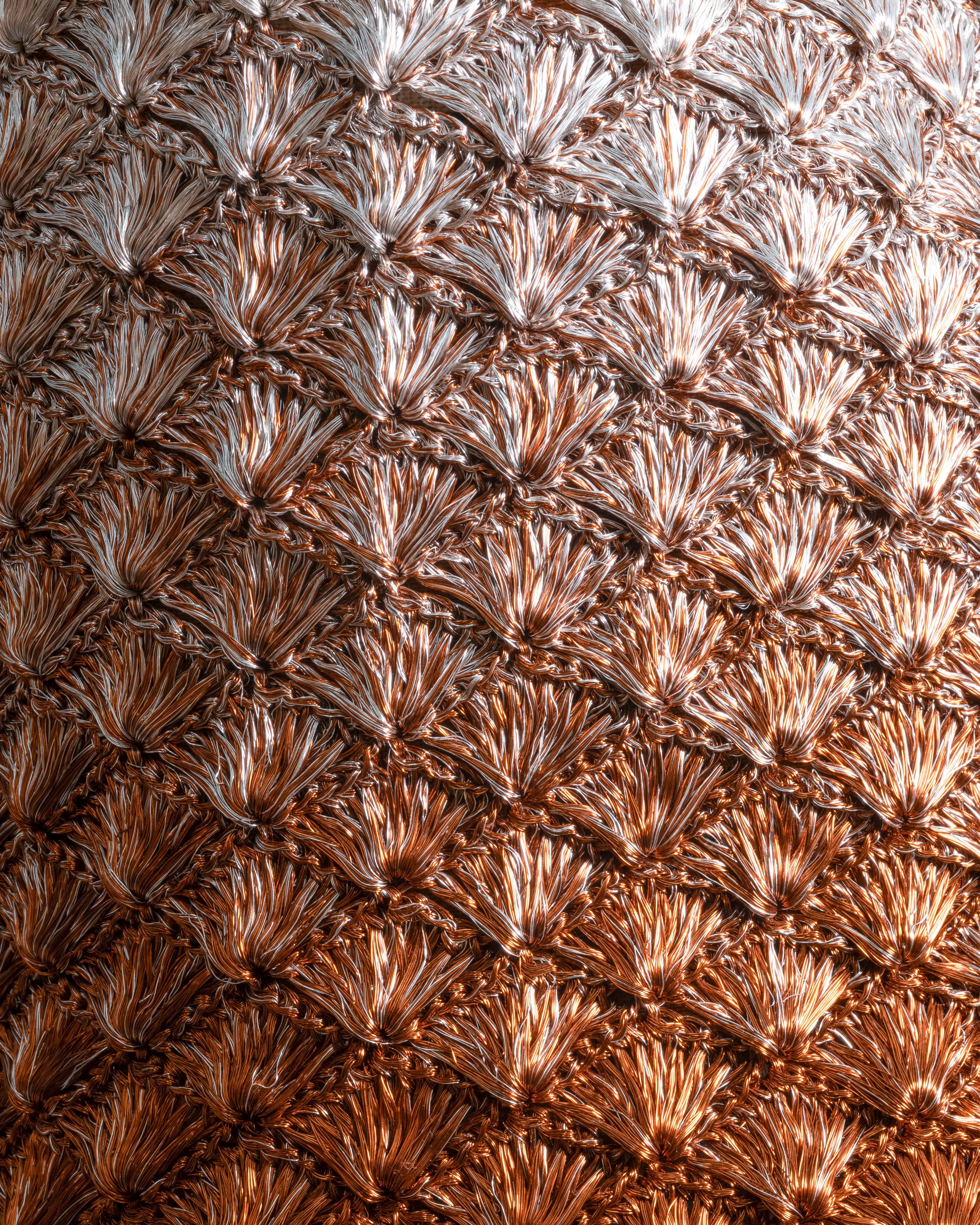 KAIA SEASHELL MOCHILA - COPPER & SILVER