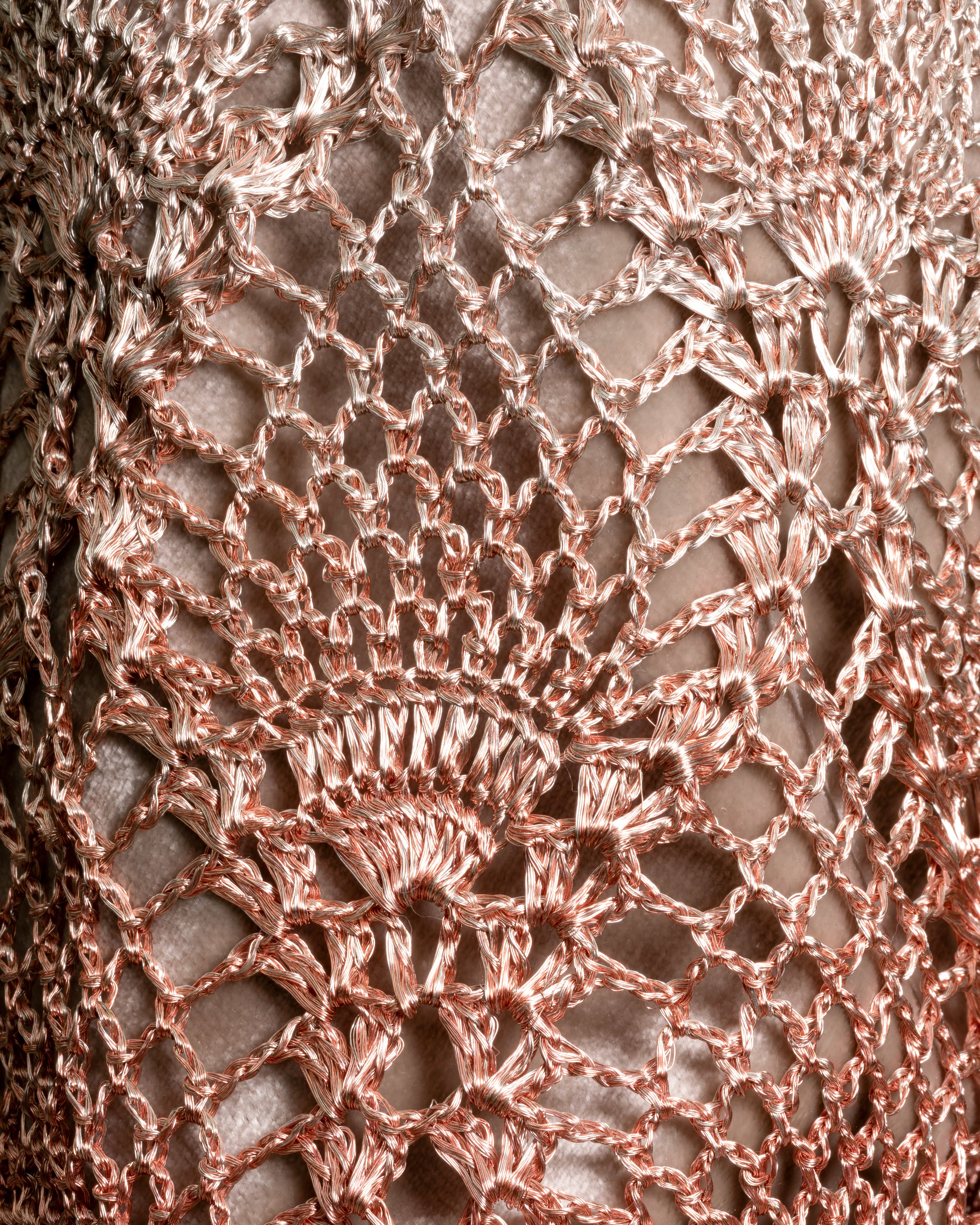 KAIA PINEAPPLE MINI MOCHILA - ROSE GOLD & SILVER