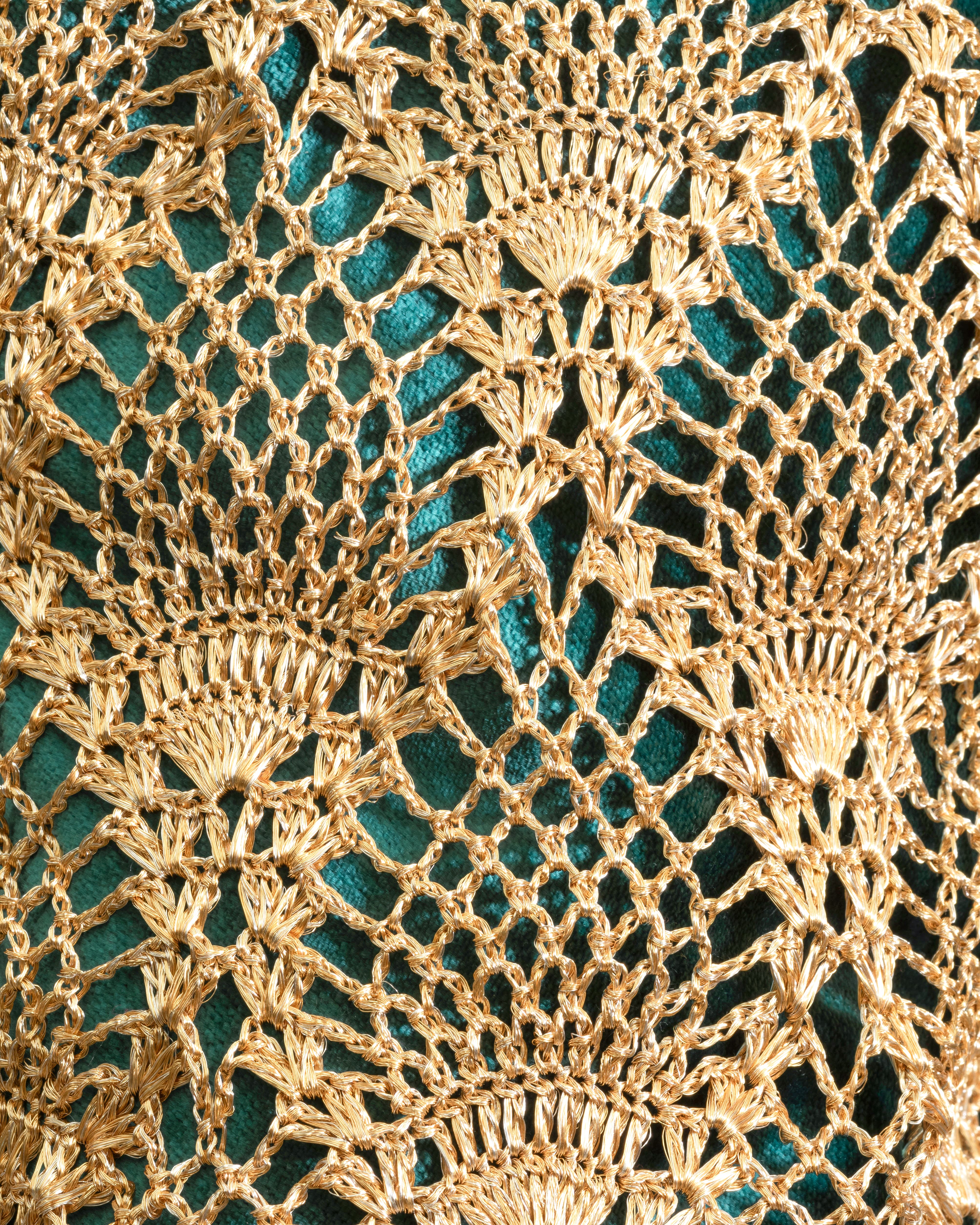 PINEAPPLE MOCHILA - GOLD & EMERALD LINING