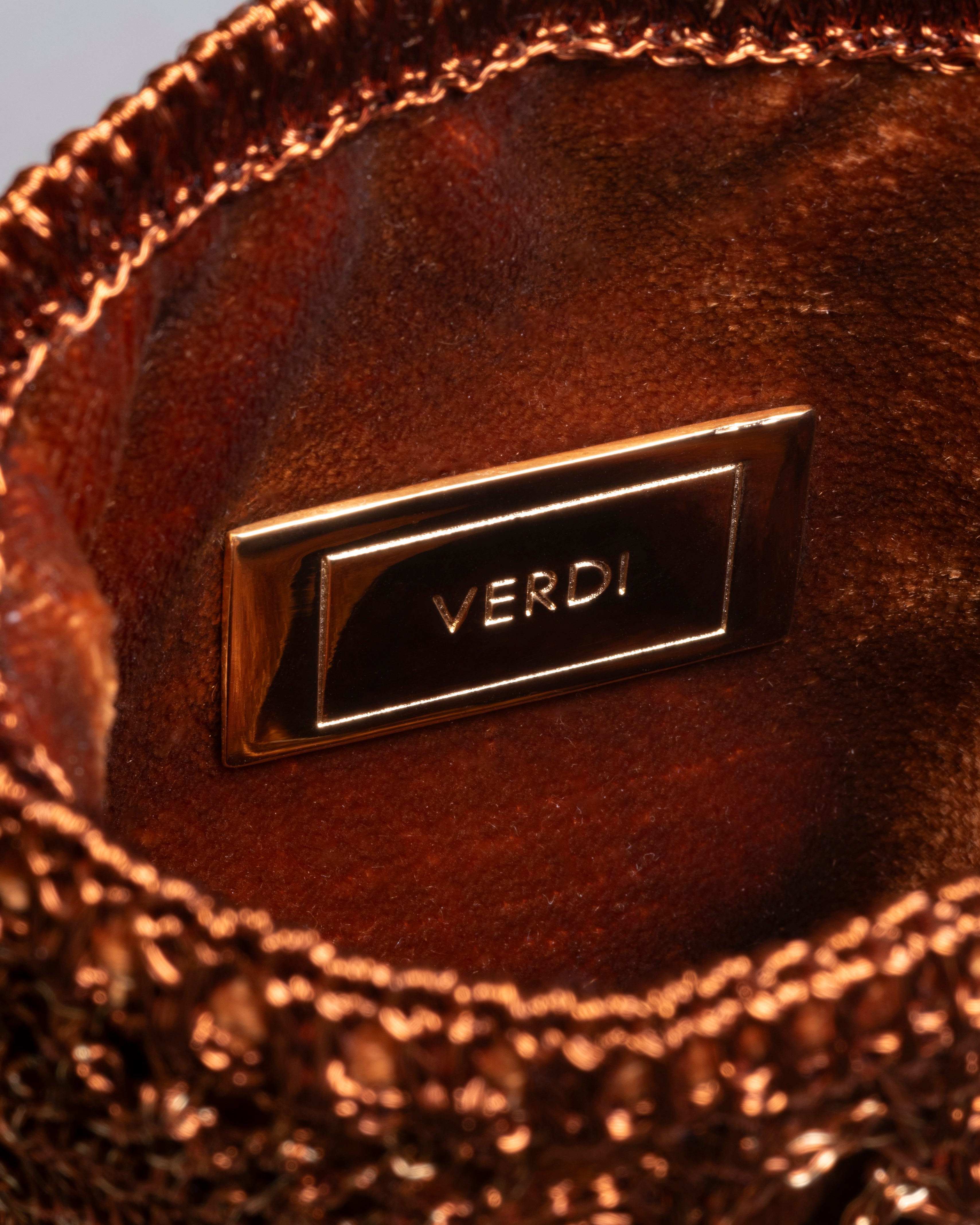 KAIA PINEAPPLE MINI MOCHILA - GOLD & COPPER