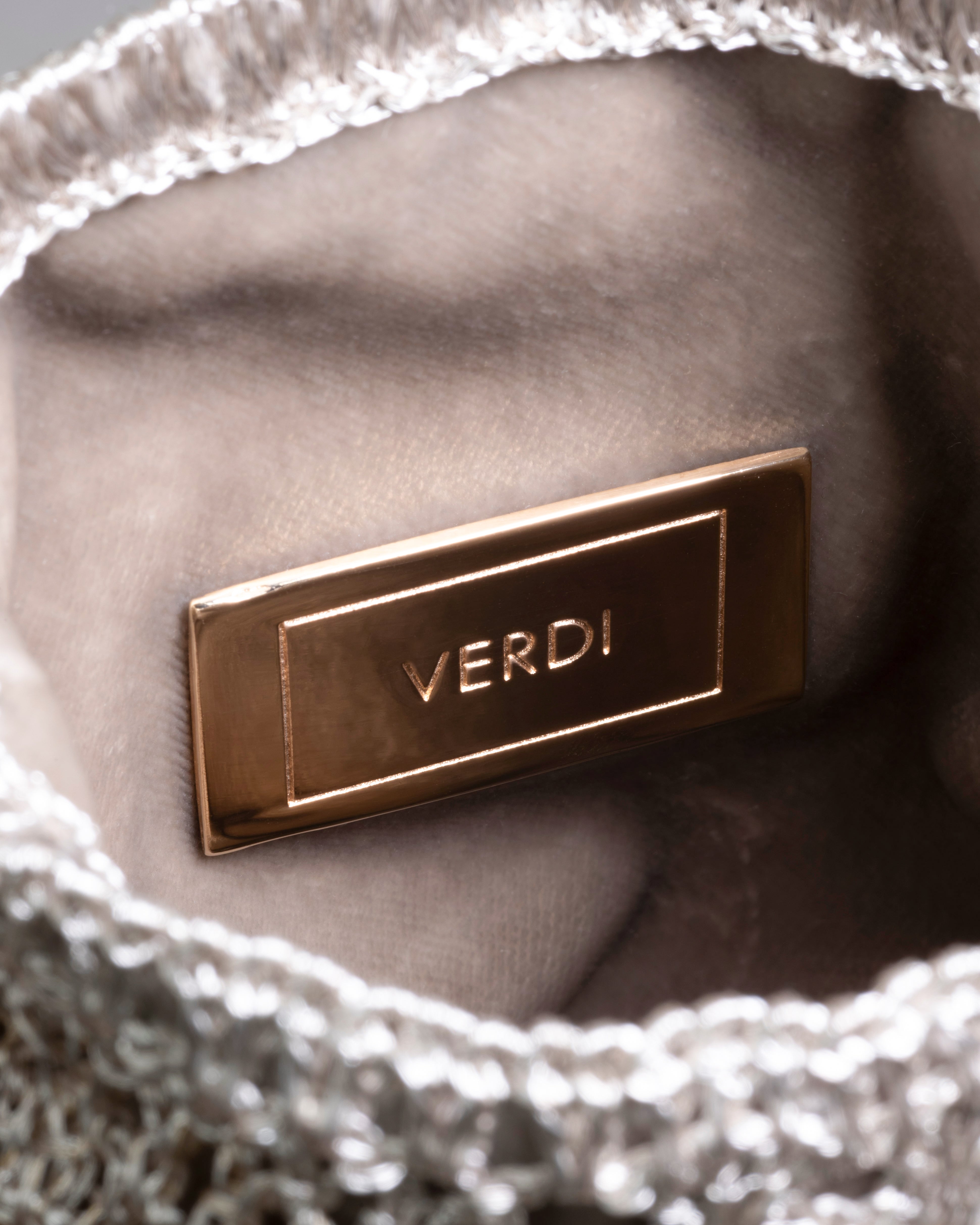 KAIA PINEAPPLE MINI MOCHILA - GOLD & SILVER