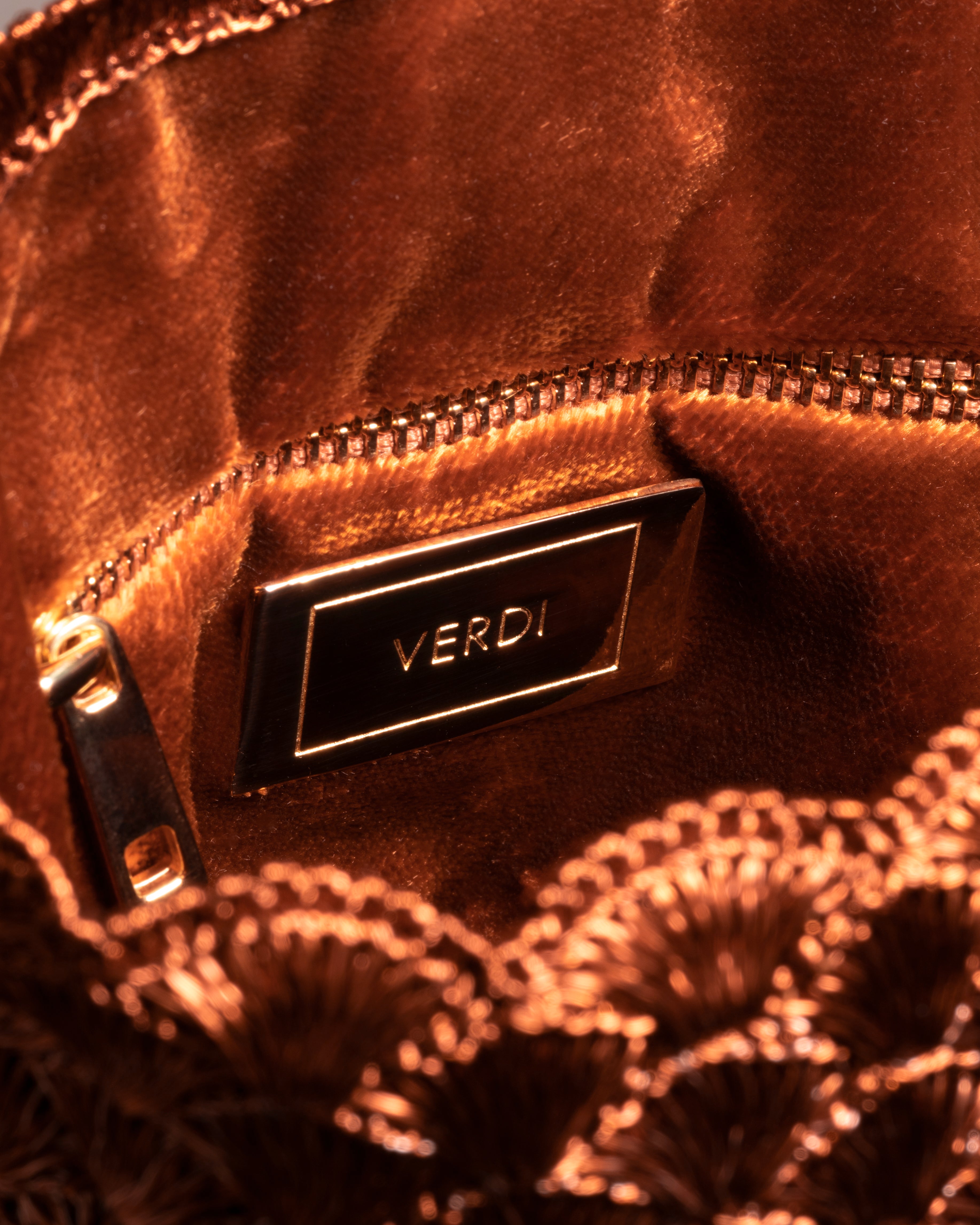 KAIA SEASHELL MOCHILA - ROSE GOLD & COPPER