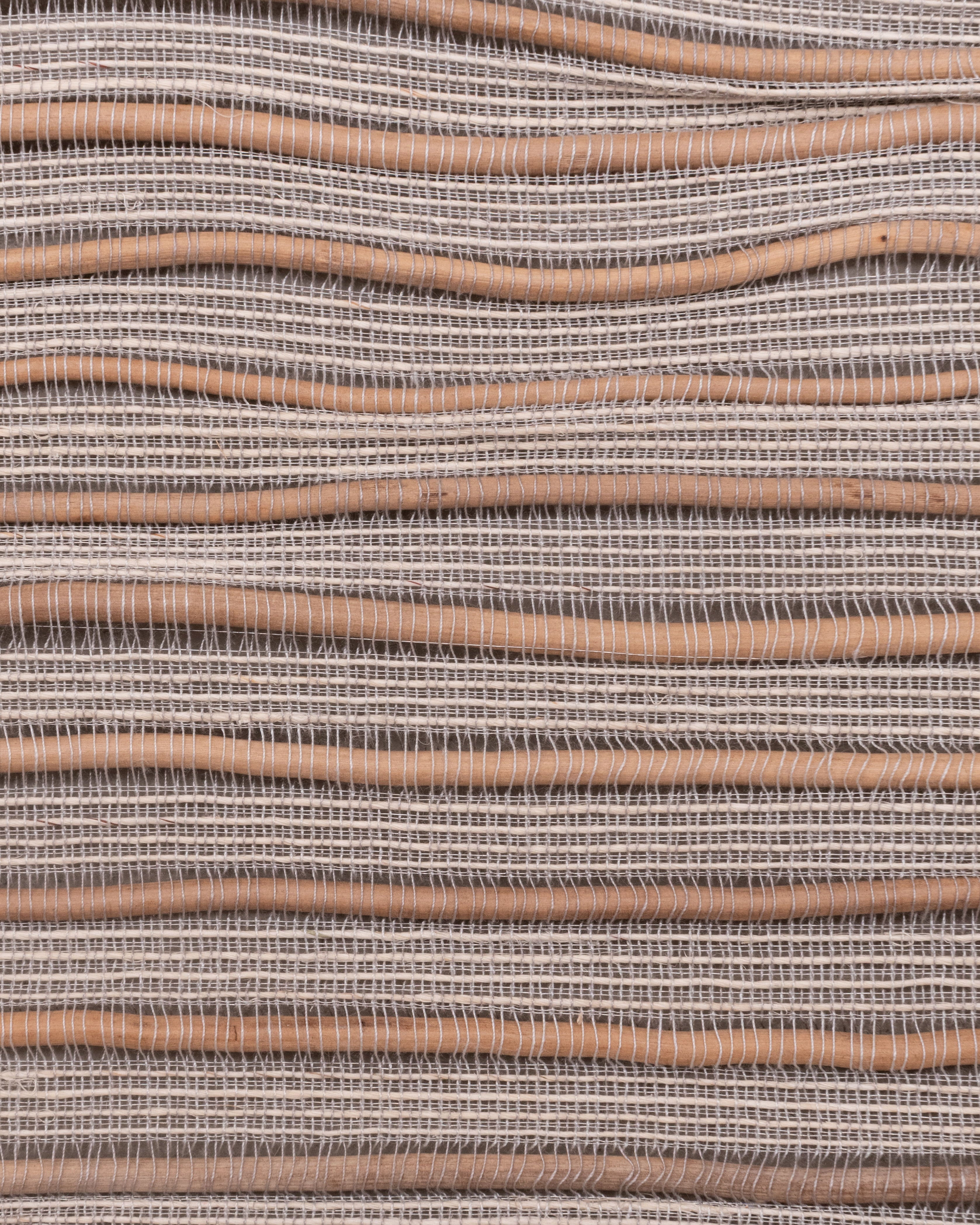 YARÉ WEAVE - Yaré, White Fique Fiber and Stainless Steel