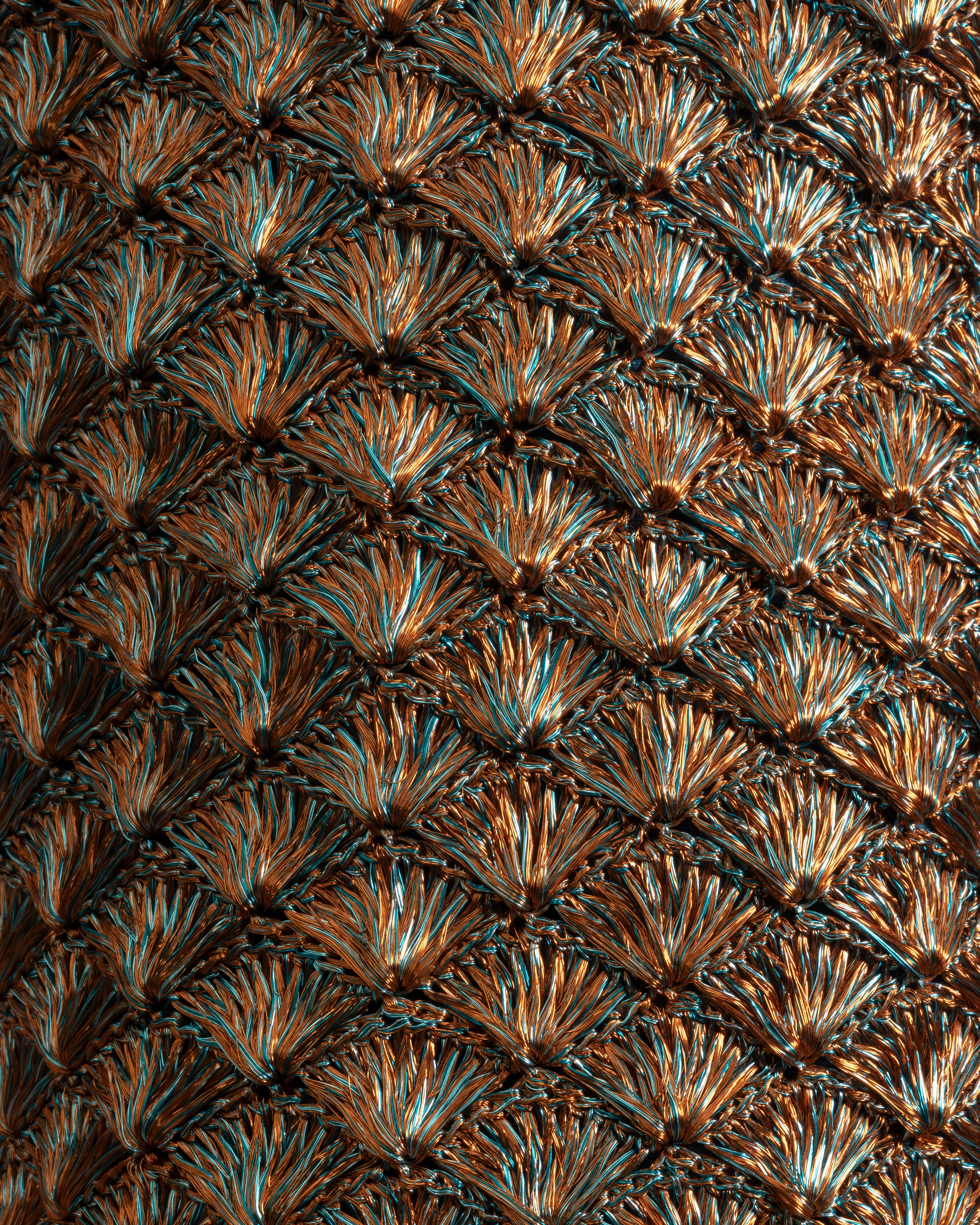 SEASHELL MOCHILA - COPPER & TURQUOISE