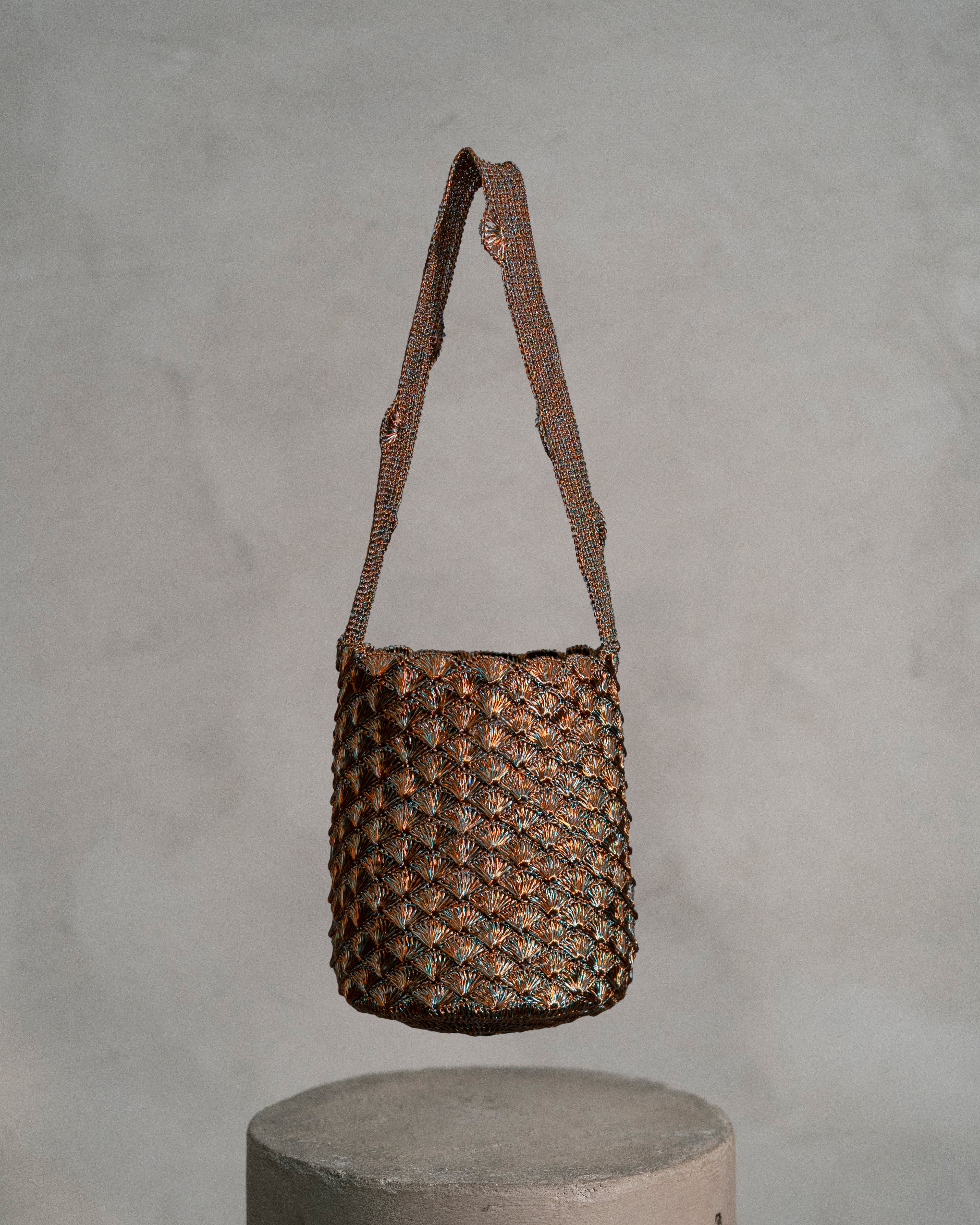 SEASHELL MOCHILA - COPPER & TURQUOISE